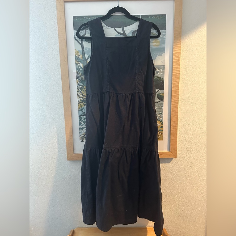 Toast cotton hemp pleated dress